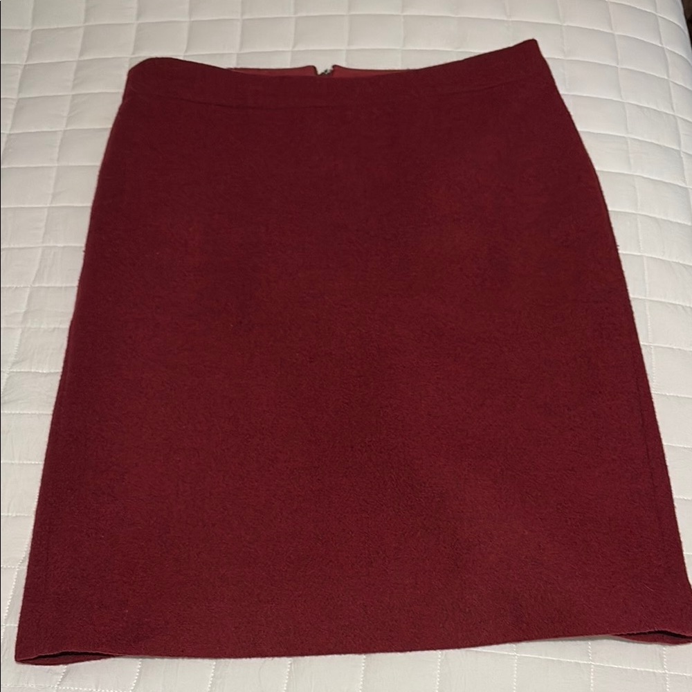 ElegantJ Crew Burgundy Women's Skirt